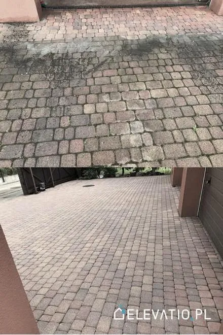 Czyszczenie kostki brukowej