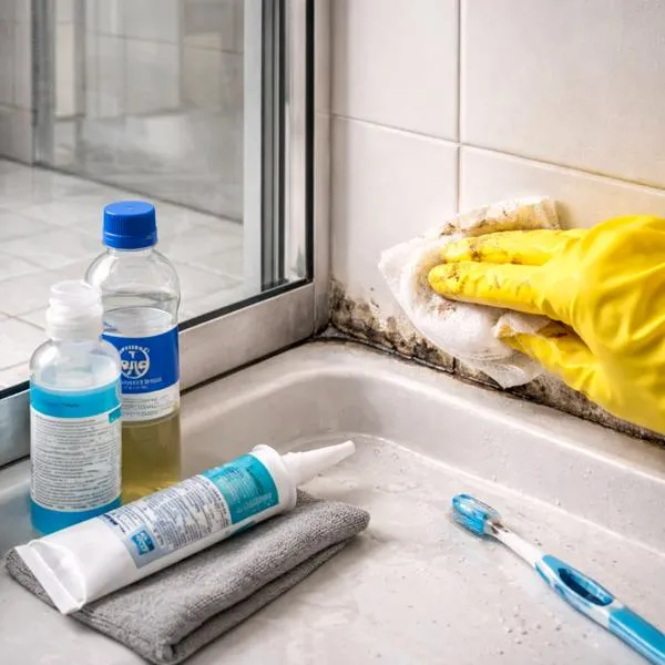 Czyszczenie silikonu w łazience