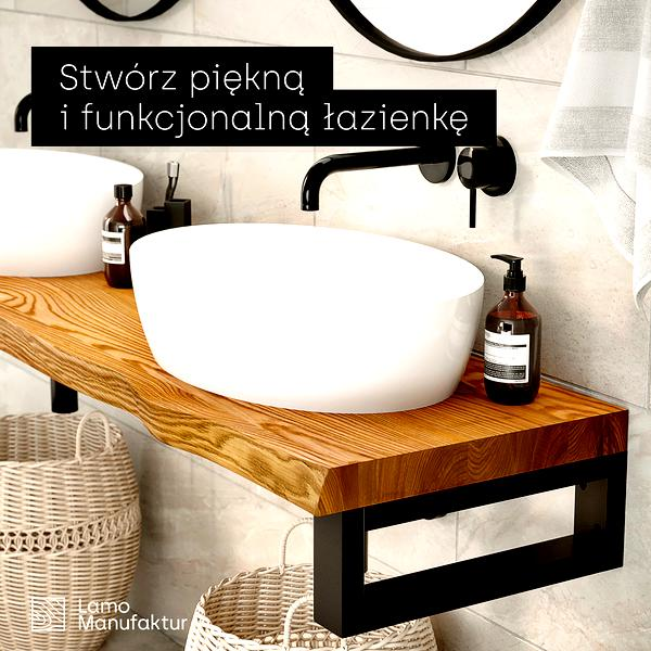 Drewno w łazience