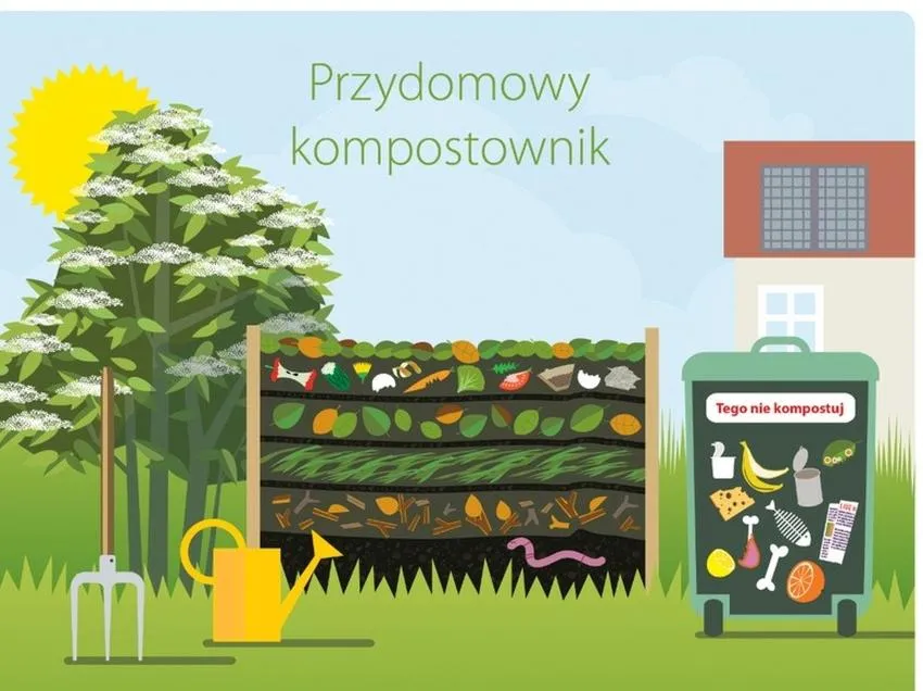 Kompost na trawniku