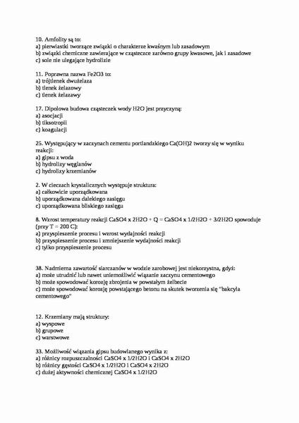 Twardnienie zaprawy gipsowej